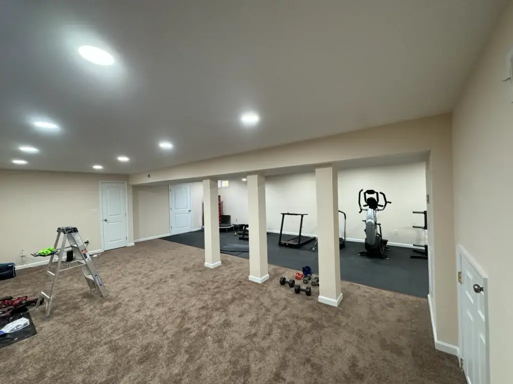 Basement remodeling in Newark, DE by K&R Construction